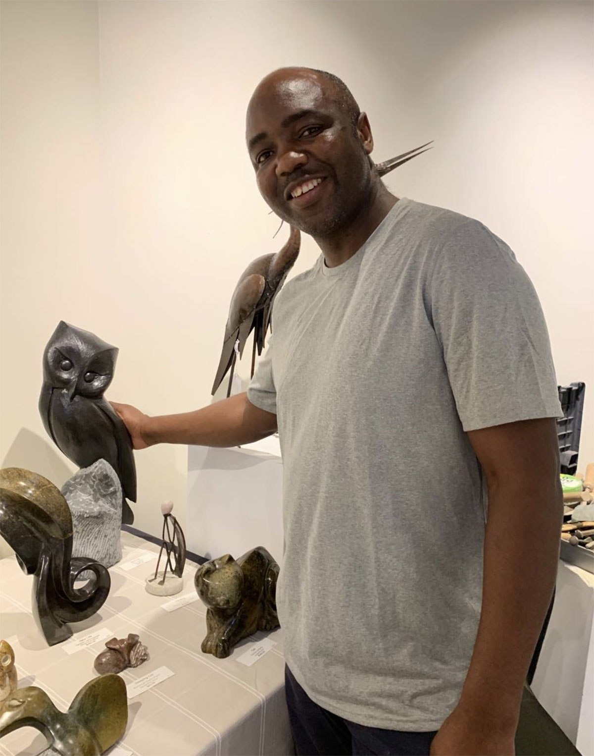 Patrick Sephani, sculptor and founder of ZimCarving